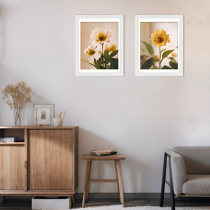 White Picture Frame - Set of 6 with Mat