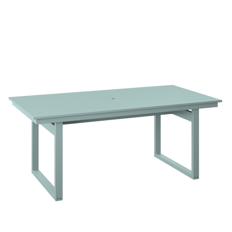  Table moderne de 38 po x 74 po. Sauge, Sauge, H 30 po x l 74 po x P 38,5 po, Sauge