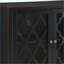 Console avec portes en verre, finition noire Ceara | Contemporain | Hall d'entrée