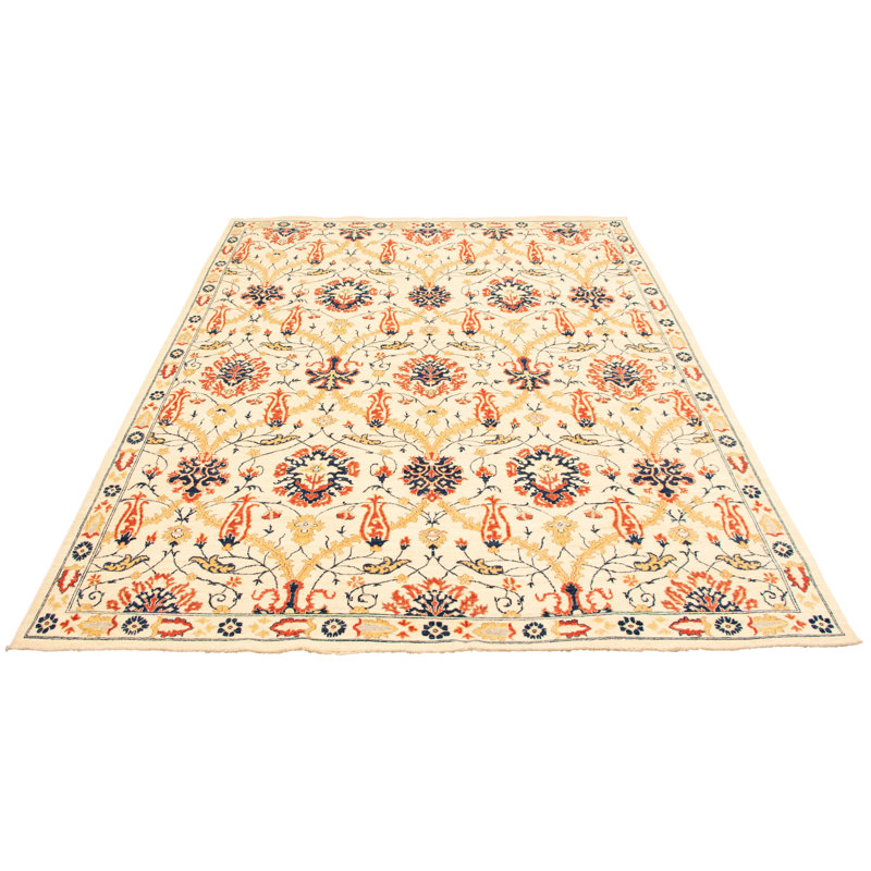 Tapis zone en laine 11 pi 11 po x 11 pi 11 po à la main one-of-kind-noué la 2010 turkoman Prachi