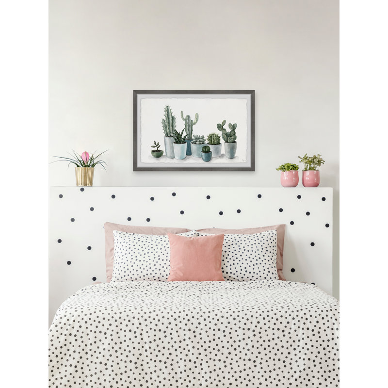 «Growing Cactus And Succulents», reproduction encadrée, H 24 po x l 36 po x P 1,5 po