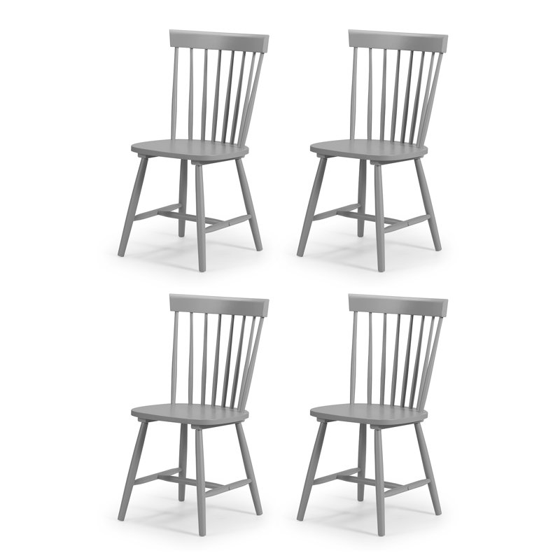 Coolidge 45.5cm H Slat Back Side Chair, Grey, 2
