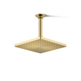 Honesty 8" Single-Function Wall or Ceiling-Mount Square Rainhead, Square Rain Showerhead 2.5 GPM