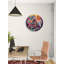 Mythique Griffin horloge murale en verre trempé, fantaisie Art horloge, coloré, grande horloge murale, décoration murale-1397015879-1397015929