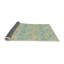 Tapis vert à motif floral Selin-814408906