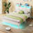 Modern Upholstered Platform Bed with Headboard, USB Charging Station & LED Lights-1449381649-1449381663-1464360062