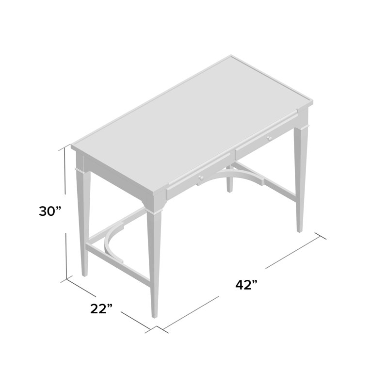Marseille Solid Wood Writing Desk