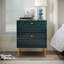 24.4" Tall 2-Drawer High Gloss Nightstand-1266231890