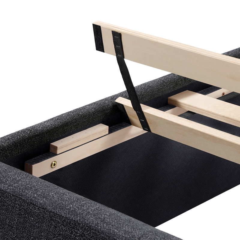 Lit plateforme Reigo, Grand, Black