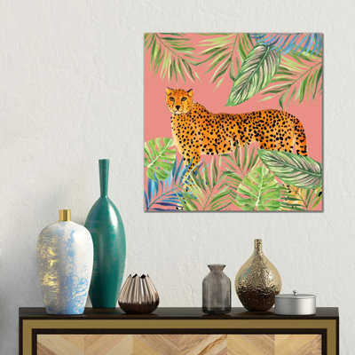 «Tropical Cat II», reproduction d'art murale encadrée