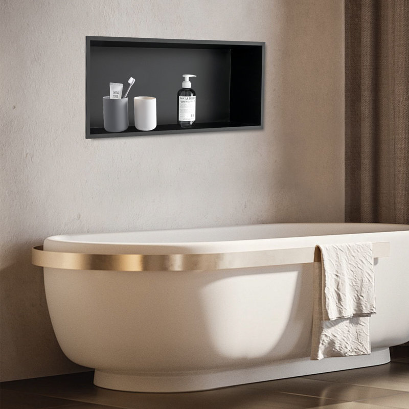 Niche de douche en acier inoxydable, Or