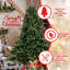 Arbre de Noël pleine forme 5 pi avec 1129 pointes - aiguilles mixtes en PE / PVC, base large pour les grands espaces, structure à charnières pour une installation facile, support en métal pour un soutien solide *-482478110-482478116