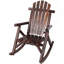 Chaise berçante en bois-100494529