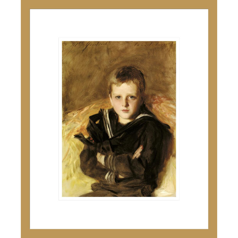 Portrait de Caspar Goodrich, John Singer Sargent, impression giclée sur cadre, H 16,69 po x l 13,75 po