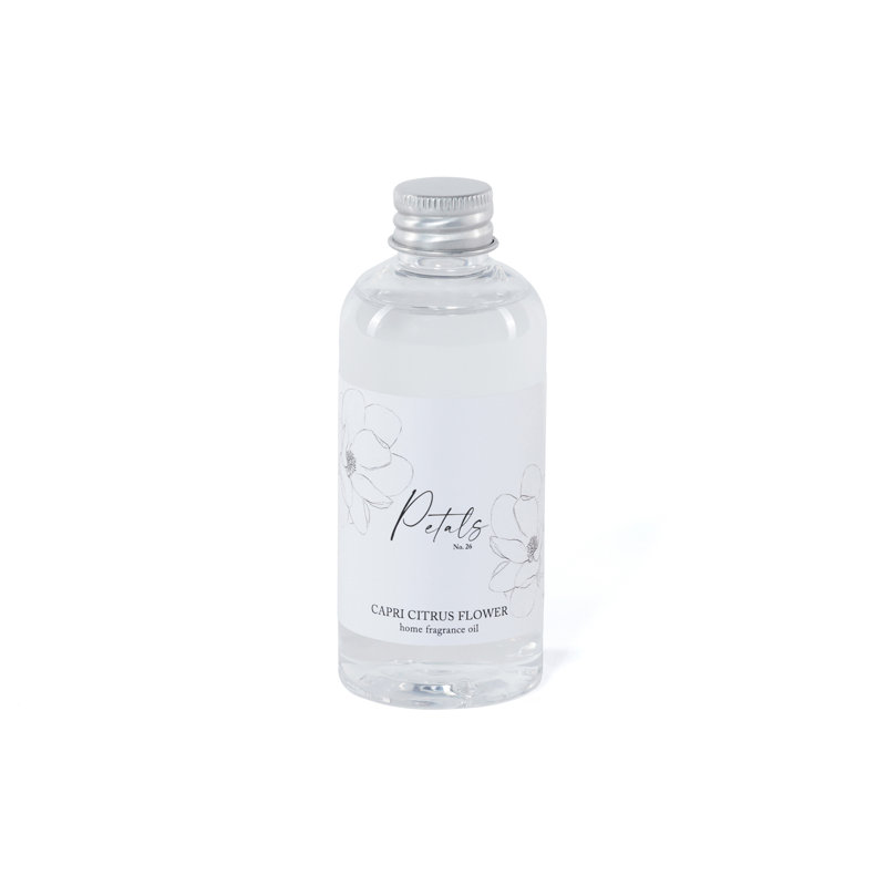 Recharges pour diffuseur d'huile de porcelaine Petals, ensemble de 2, 3,88 oz, Fleur d'agrumes Capri