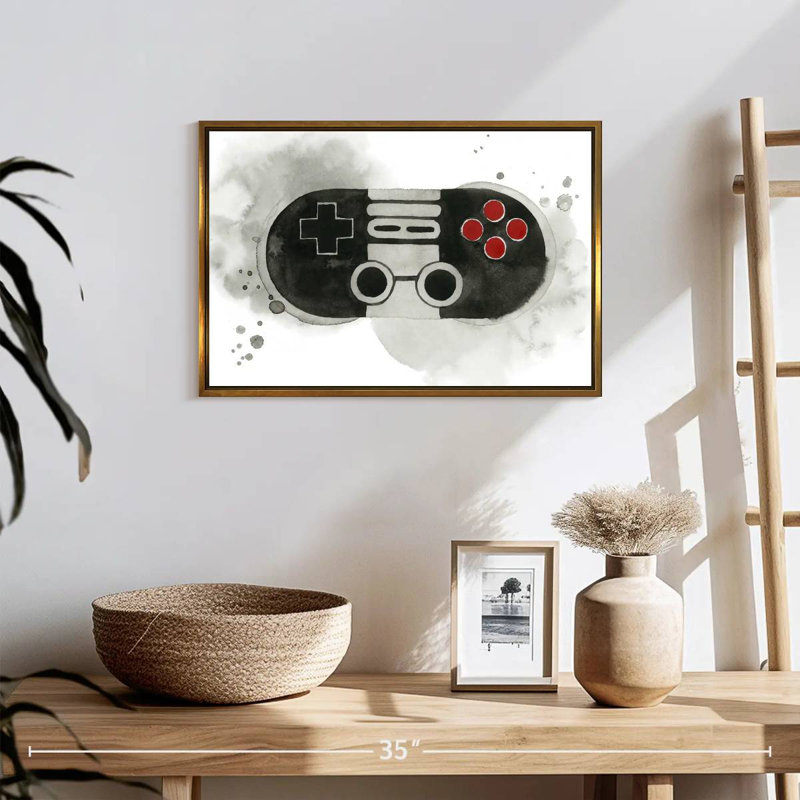 Gamer IV, Cadre flottant doré, 19 po x 13 po