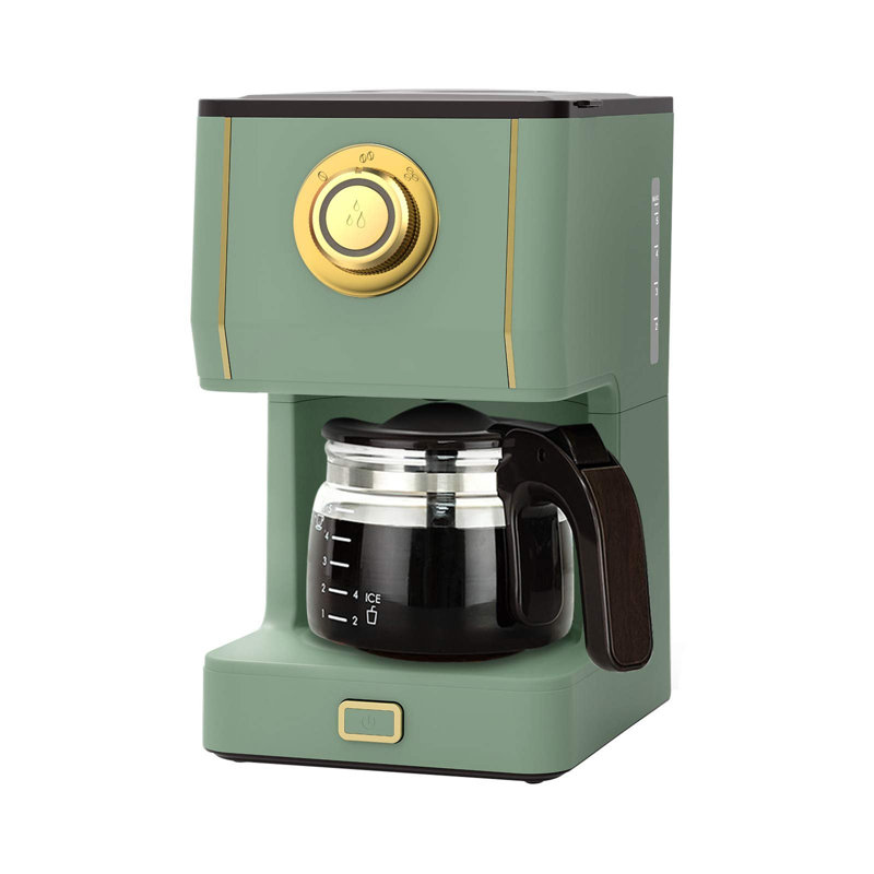 Nbarthome 5-Cup Coffee Maker, Green