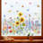 Spring Summer Garden Flower Double Sided Window Clings