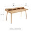 Bureau Luxembourg à piètement en bois massif-2069003666-2138906143