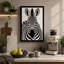 Zebra Face Graphic - Wrapped Canvas-1259601512-1259601513