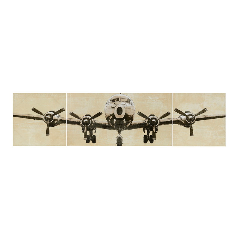 Airplane Front Visualization Perspective 3 Art - Flight Time Canvas Appearance View