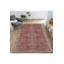 Tapis décoratif rouge à motif floral traditionnel lavable à la machine-459790685
