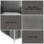 Causeuse en velours gris Wenona