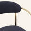 Ensemble de 2 tabourets de bar modernes avec tabourets de bar rembourrés à hauteur de tabouret avec cadre / dossier / accoudoirs en métal pour cuisine / maison / salle à manger
