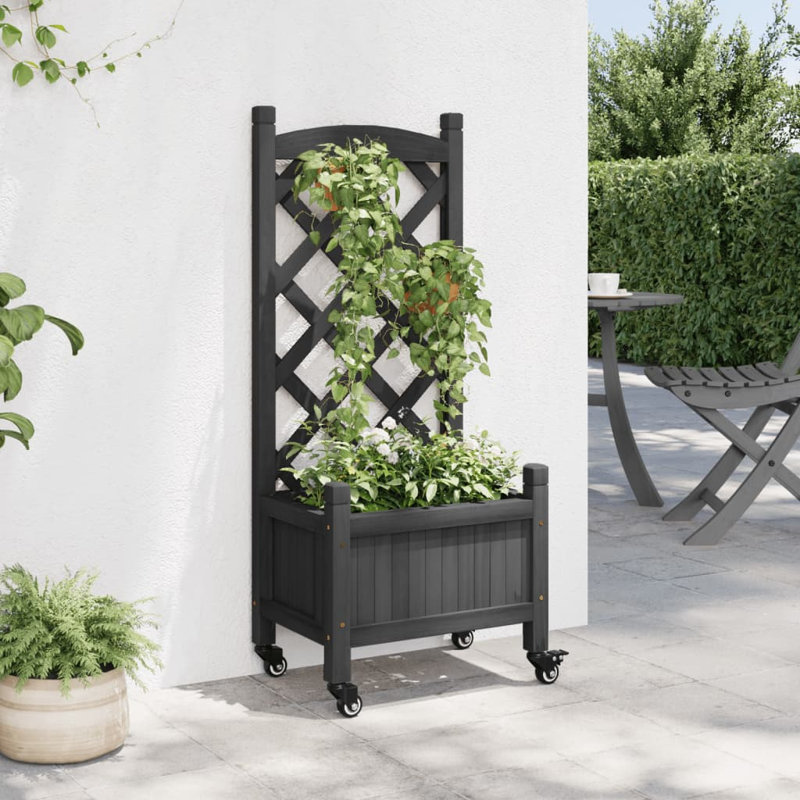 Planter Box, 97.5cm H x 40cm W x 30cm D, Black