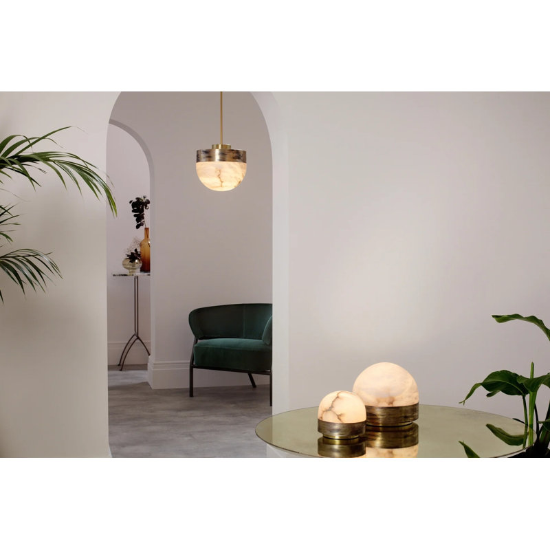 Lucid Table Lamp, Satin Brass