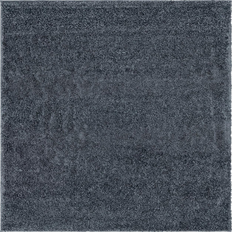 Smoke Gray Area Rug, Square 5'1"