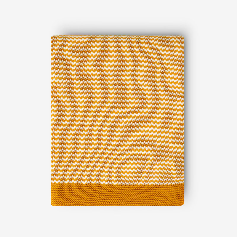 Lecia Throw Blanket, Mustard