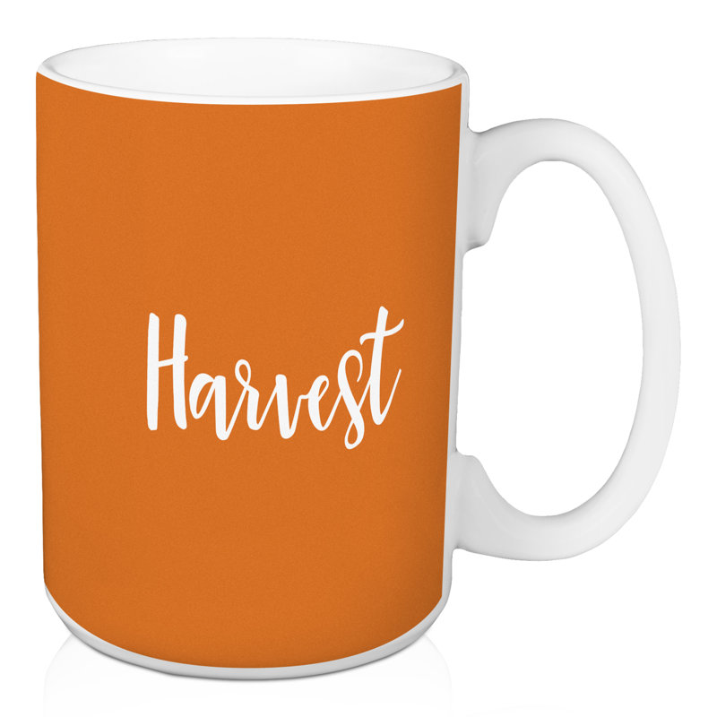 Grande tasse à café harvest Natal, Orange