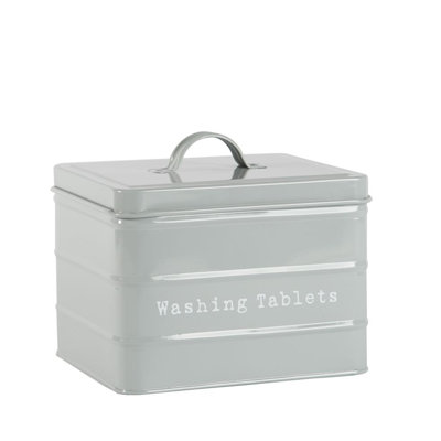 Harbour Housewares - Vintage Metal Washing Tablets Canister