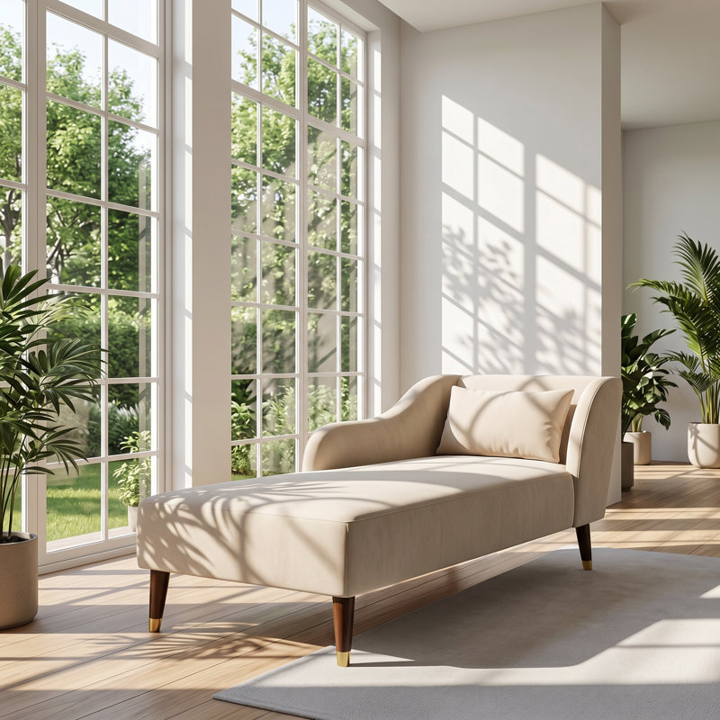Chaise longue en bois d'eucalyptus Aurelia