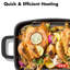 OXO Black Steel Open Roaster with U rack 15"x10.5"x2.25"