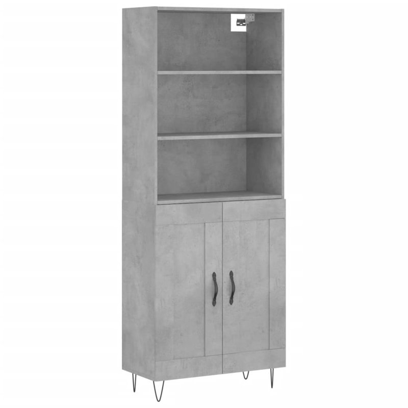 Danyale 69.5cm Wide Highboard, Concrete Grey