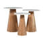Ensemble de trois tables d'appoint en bois massif Topher-1366725090