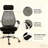 High Back Mesh Office Chair Swivel Reclining Computer Desk Chair With Retractable Footrest,Headrest,Padded Armrest