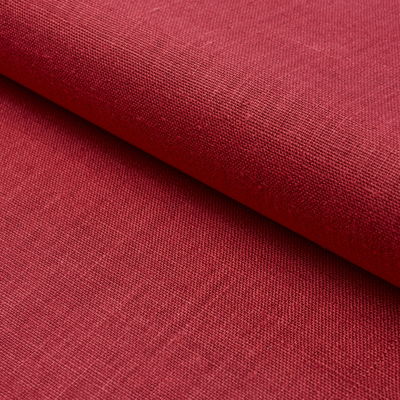 Tissu en lin verni Leo, Rouge