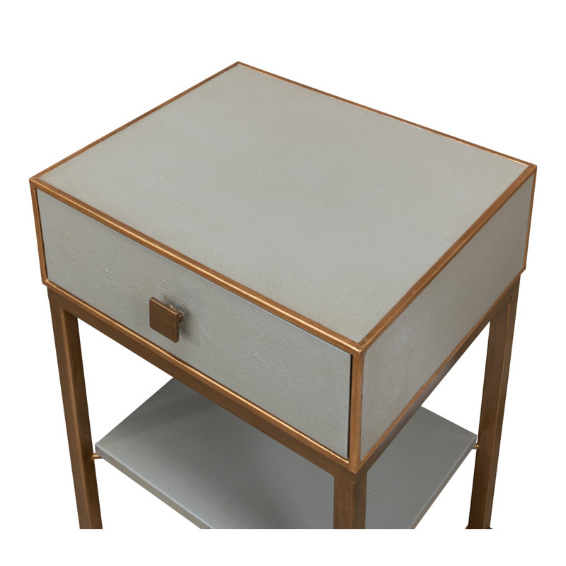 Gillian 1 - Drawer Solid Wood Nightstand