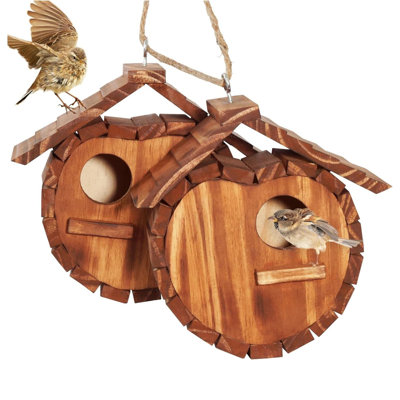 CherryShaped Outdoor Bird Houses for Couples
