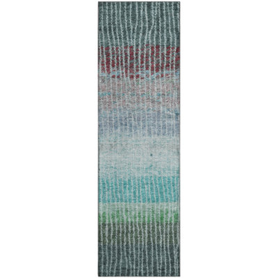 Premium Machine Washable Mayfield AMF2314 Stripes Rug