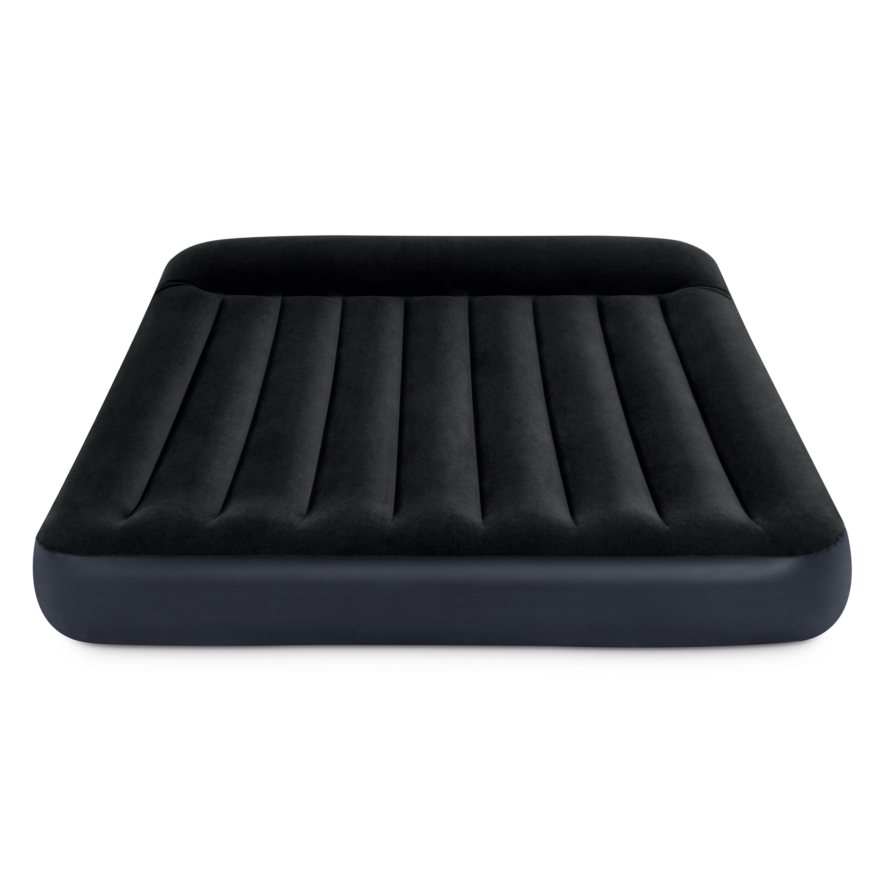 Intex Dura Beam Pillow Rest Classic Airbed Mattress with Built-In Pump, Queen