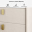 Bhanwari 45cm W Faux Leather Bedside Table
