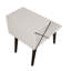 Table de chevet avec 4 pieds en hêtre et tablettes en métal-816147028