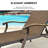 Adonna 59.84"  Outdoor Patio Aluminum Long Reclining Single Chaise Lounge Chairs Set-867826875