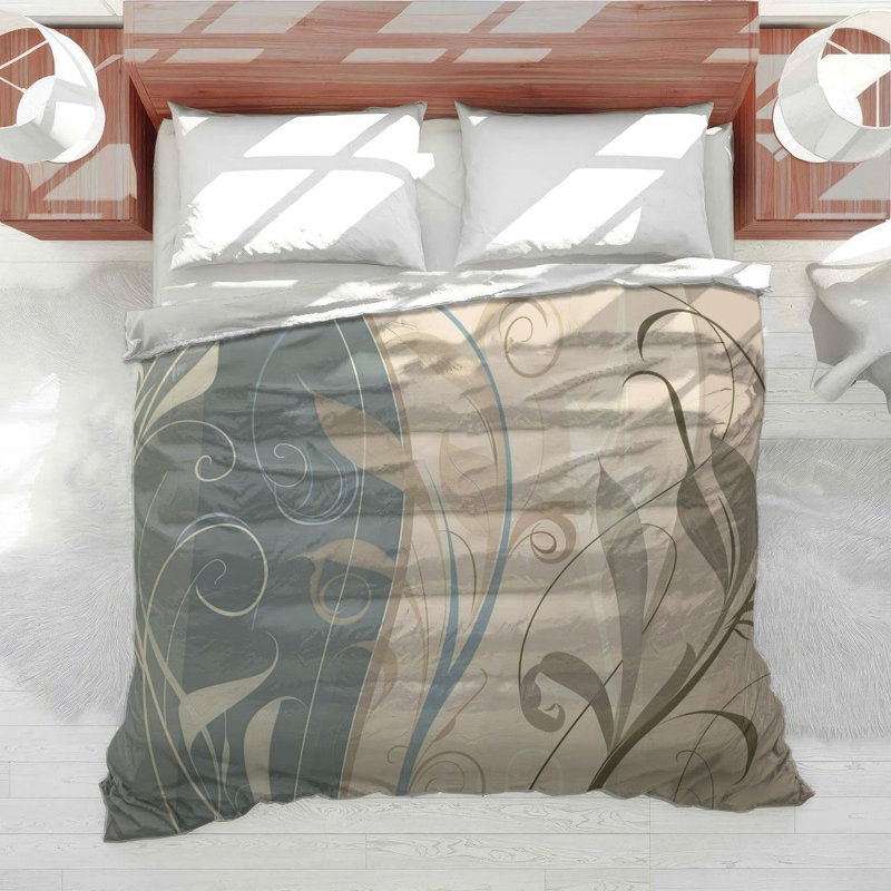 Swirling Tendrils Cool Bedding, Twin Comforter