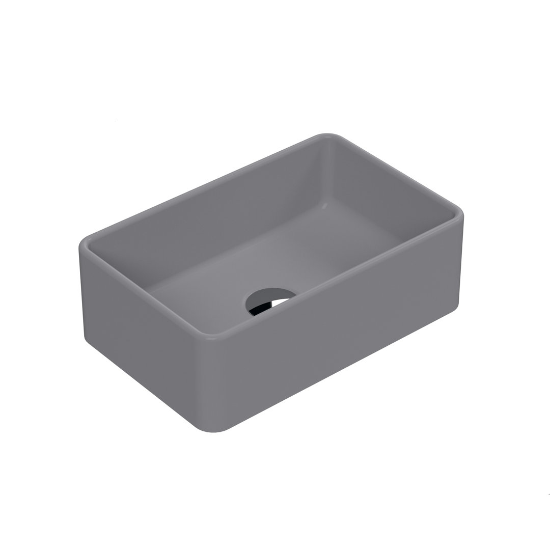 Nuie Vessels 365mm L x 235mm W Vitreous China Rectangular Sink