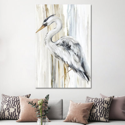 River Heron II- Gallery-Wrapped Canvas Giclée